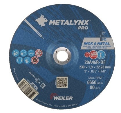 Weiler Metalynx PRO Cutting / Slitting Disc