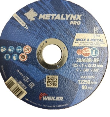 Weiler Metalynx PRO Cutting / Slitting Disc