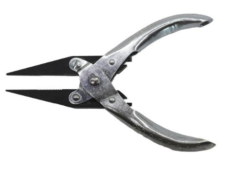 Maun Long Nose 160mm Parallel Plier with return spring