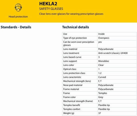 Delta Plus HEKLA 2 Over Glasses