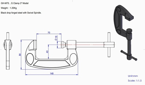 Good Hand G Clamps Extra Heavy Duty